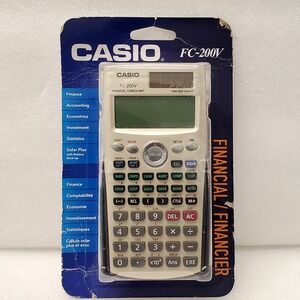 Casio FC-200V Financial Consultant Calculator w/ Shortcut Key  Business Tool